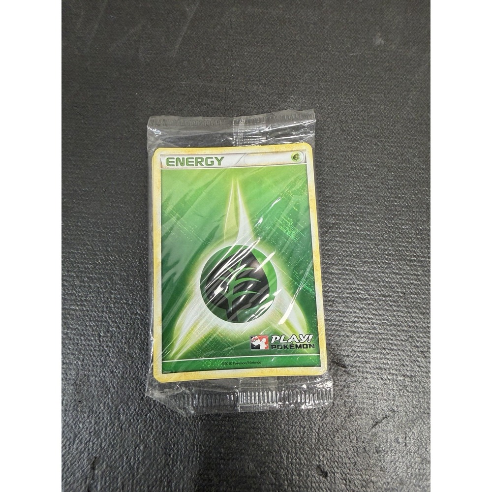 Pokemon Energy Card Pack Unisex OS Green 2010 Play! League Crosshatch Holo Promo